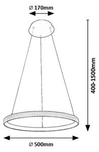 Rabalux 72258 - LED Luster na lanku GRETE LED/32W/230V 3000K