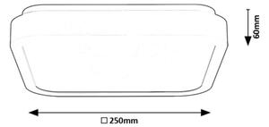 Rabalux 71255 - LED Kúpeľňové stropné svietidlo SAMIRA LED/18W/230V IP44 čierna