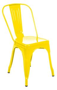 Kovová stolička HUGO žltá