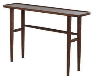 Hnedý konzolový stolík z masívu akácie 30x120 cm Qiano – Light & Living