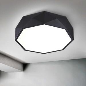 Toolight - Stropné svietidlo Diamond 30cm E27 3x60W APP861-C, čierna, OSW-08957