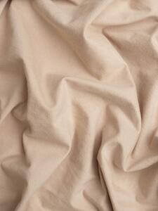 Jersey plachta do postieľky s lycrou Deluxe 70 x 140 cm – béžová