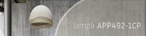 Toolight - Originálna stropná betónová lampa 1xE27 APP492-1CP, šedá-čierna, OSW-00615