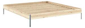 Dvojlôžková posteľ z borovicového dreva s roštom v prírodnej farbe 180x200 cm Core – Karup Design