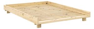 Dvojlôžková posteľ z borovicového dreva s roštom v prírodnej farbe 140x200 cm Social Bed – Karup Design