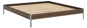 Hnedá dvojlôžková posteľ z borovicového dreva s roštom 180x200 cm Core – Karup Design