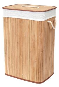 Bambusový kôš na bielizeň v prírodnej farbe 78 l Bamboo – Compactor