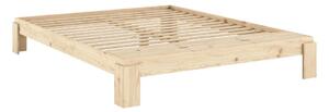 Dvojlôžková posteľ z borovicového dreva s roštom v prírodnej farbe 180x200 cm Layers – Karup Design