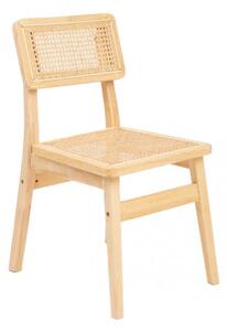 Jedálenská stolička KARNIKA drevená s ratanom 882680