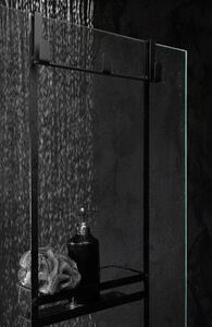 Deante Mokko, závesná polička typ A na sprchovú kabínu, čierna matná, ADM_N52K