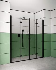 Deante Kerria Plus sprchové dvere 90 cm skladané čierna matná/priehľadné sklo KTSXN41P