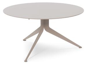 Sivo-béžový kovový okrúhly konferenčný stolík ø 76 cm Daley – Spinder Design