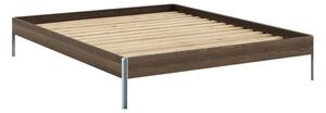 Hnedá dvojlôžková posteľ z borovicového dreva s roštom 160x200 cm Core – Karup Design