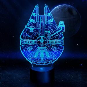 Beling 3D lampa, Millennium Falcon, 7 farebná S422