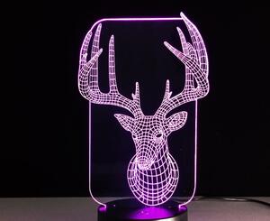 Beling 3D lampa, Jeleň, 7 farebná S408