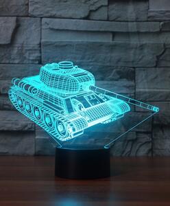 Beling 3D lampa, Tank, 7 farebná S394