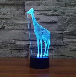 Beling 3D lampa, Žirafa, 7 farebná S400
