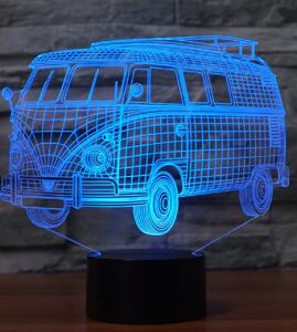 Beling Detská lampa, Volkswagen old van, 7 farebná QS390
