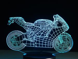Beling 3D lampa, Cestná motorka, 7 farebná S387