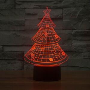 Beling 3D detská LED lampa, Vianočný strom, nočné svetlo pre deti, 16 farieb S66