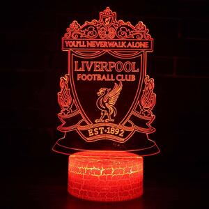 Beling 3D lampa,Liverpool,futbalový darček,16 farebná S371