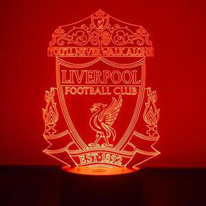 Beling 3D lampa,Liverpool,futbalový darček,16 farebná S371