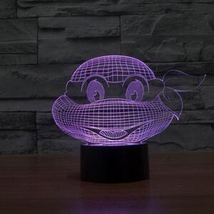 Beling 3D lampa, Nindža, 7 farebná S345