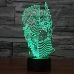 Beling 3D lampa, Joker vs Batman, 7 farebná S350