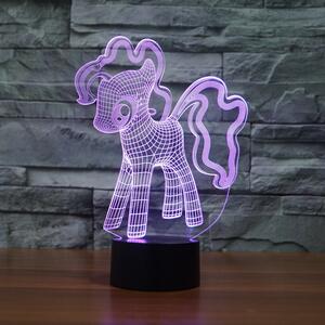Beling Detská lampa, Pony, 7 farebná QS323