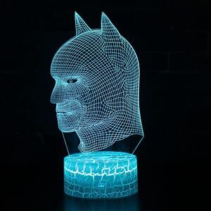 Beling 3D lampa, Batman hlava, 7 farebná S349