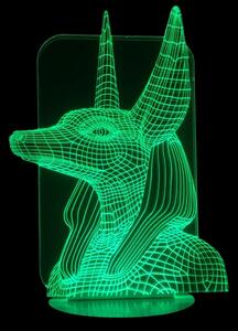 Beling 3D lampa, Anubis, 7 farebná S339