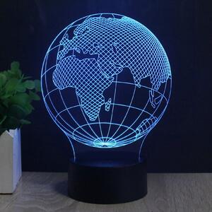 Beling 3D lampa, Zem, 7 farebná S292