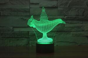 Beling 3D lampa, Aladinova lampa, 7 farebná S308
