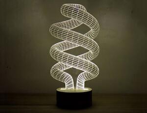 Beling 3D lampa, Špirála, 7 farebná S319