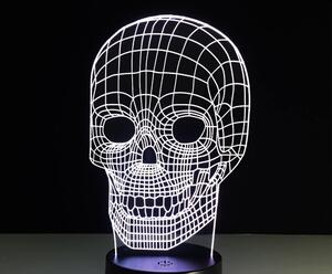 Beling 3D lampa, Lebka, 7 farebná S320