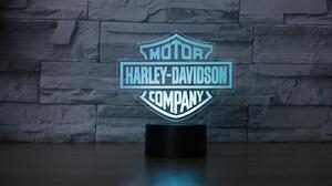 Beling 3D detská LED lampa, Harley Davidson, nočné svetlo pre deti, 16 farieb S135