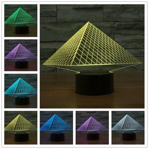 Beling Detská lampa, Pyramída, 7 farebná QS253