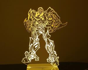Beling 3D lampa, Transformers Bumblebee, 7 farebná S285