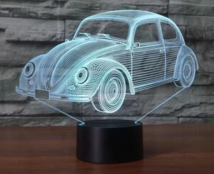 Beling 3D detská LED lampa, Volkswagen chrobák, nočné svetlo pre deti, 16 farieb S165