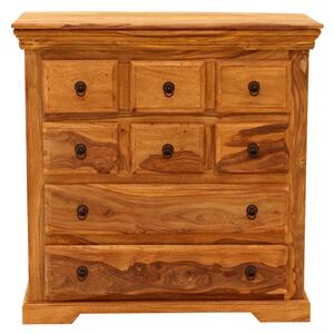 Rustikálna komoda z dreva palisander 90x90x45