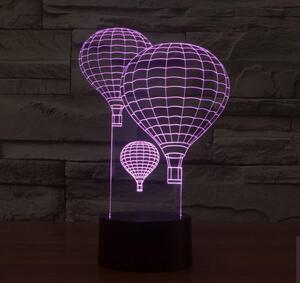 Beling 3D lampa, Lietajúce balóny, 7 farebná S249