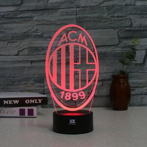Beling 3D lampa, AC Miláno,futbalový darček,16 farebná S190