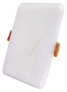 Vodeodolný LED panel VIXXO 125×125, štvorcový vstavaný biely,10 W neu.b.,IP65 (ZV2132)