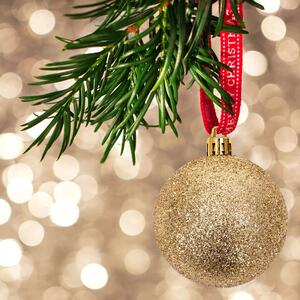 Tutumi, vianočné ozdoby na stromček 101ks 311437, ružová-zlatá, CHR-02004