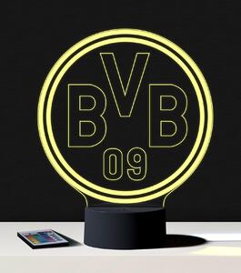 Beling 3D lampa, BVB Borussia Dortmund,futbalový darček,16 farebná S201
