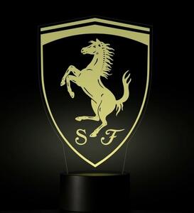 Beling 3D lampa, Ferrari logo, 7 farebná S208