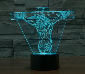 Beling 3D lampa,Ježiš Kristus, 7 farebná S429