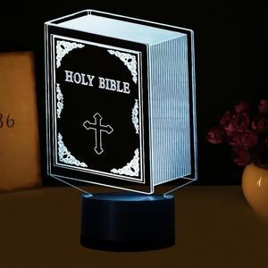 Beling 3D lampa, Biblia, 7 farebná S427