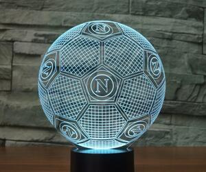Beling 3D lampa,S.S.C. Napoli lopta,futbalový darček, 16 farebná S461