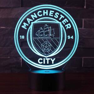 Beling 3D lampa, Manchester city, futbalový darček,16farebná S470